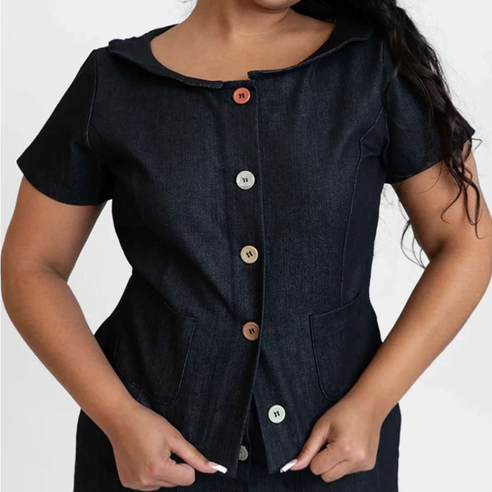 Oddli Button Up Top